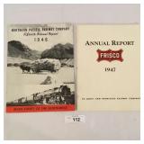 Vintage Railroad Annual Reports-1946 & 1947 St Lou