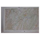 Hubbard Contoured Topographical Map of Cumberland