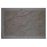 Hubbard Contoured Topographical Map of Winston-Sal