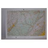 Hubbard Contoured Topographical Map of Scranton NJ