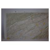 Hubbard Contoured Topographical Map of Johnson Cit