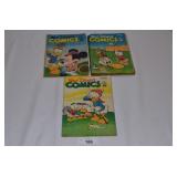 Selection of 3 KK Walt Disney Comic Books-Oct(1944