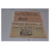 Pair of Vintage Knoxville Journal Newspapers About