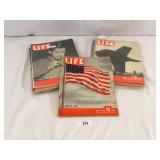 Large Lot of Vintage Life Magazines from 1942