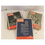 Large Lot of Vintage Life Magazine from 1945