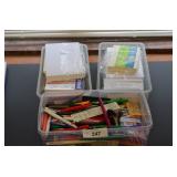 Large Supply of Index Cards & Pens