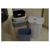 Large Selection of Plastic Trash Cans-Various Size