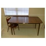 Wooden Kitchen Table w/One Chair