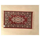 Small Area Rug-Mainly Red & Gold