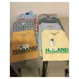 Selection of 8 Size 19 Mens Dress Shirts-Haband,Jo