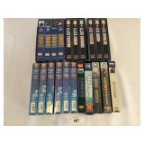 Large Selection of VHS Tapes Related to Sea Power