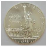 1986 GEM ELLIS ISLAND SILVER DOLLAR
