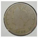 1883 V NICKEL  W CENTS