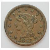1847 LARGE CENT N 11 R4   VF 30