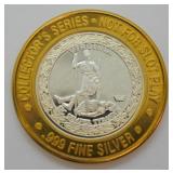 TRUMP PLAZA .999 SILVER CASINO CHIP