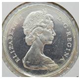 1965 CANADA SILVER DOLLAR CHOICE BU