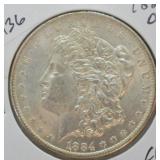 1884 O MORGAN DOLLAR CHOICE BU