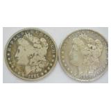 TWO PRE 21 SILVER DOLLARS