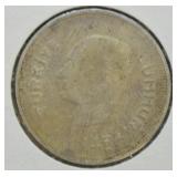 1937 TURKEY SILVER 20 KURUS VF