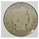 1909 BARBER QUARTER  G