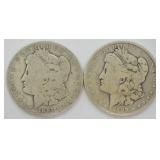 TWO PRE 21 SILVER DOLLARS