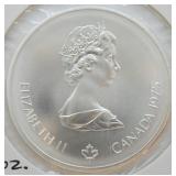 1975 CANADA 1.6 OZ SILVER 10 DOLLARS GEM
