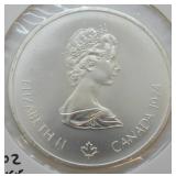 1974 CANADA 1.6 OZ SILVER 10 DOLLARS  GEM