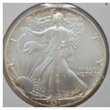 1991 SILVER EAGLE GEM