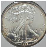1986 SILVER EAGLE  GEM