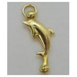 10K GOLD DOLPHIN PENDENT