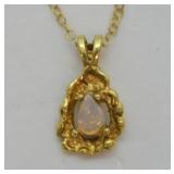 1/20 GOLD AND OPAL NECKLACE
