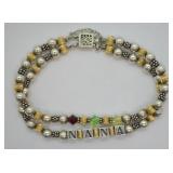 STERLING BEADED NANA BRACELET