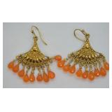 10k Gold Over Sterling Silver Earrings