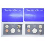2 pcs. 1969 U.S. Mint Proof Sets