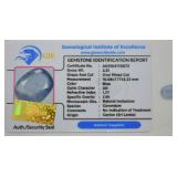 2.51 cts Oval Mixed Cut Sapphire w/ Report