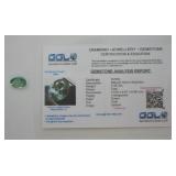 Rare 5.35 cts. Natural Green Sapphire w/ Report