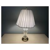 Crystal flower design table lamp 28"T