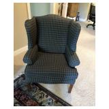 Fairfield Green wing back arm chair