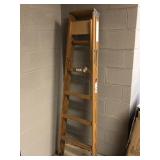 6 Foot Wooden Ladder