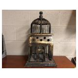 All wood bird cage shabby chic