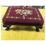 Early needle point foot stool