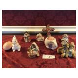 (9) Poreclain home décor