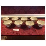 (8) Lenox Tuxedo coffee/tea cups