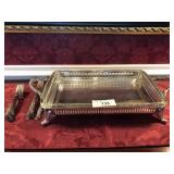 Monogrammed plated forks & casserol dish