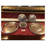 (6) Rogens and Rogers silverplate table items