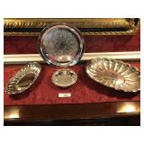 (4) Reed & Barton silverplate serving items