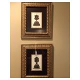 Pair of small Italian urn prints