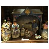 (10) 1999 Jim Shore Nativity scene