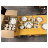 49pcs 8 place setting Poppy Trail Cal pottery