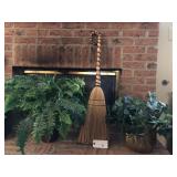 3pcs décor set, Handmade broom & 2 flowers